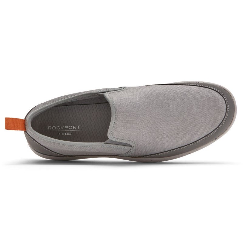 Rockport truFLEX Fly Mudguard Slip-On Men Sneakers Grey Multi Singapore | UB8-60716