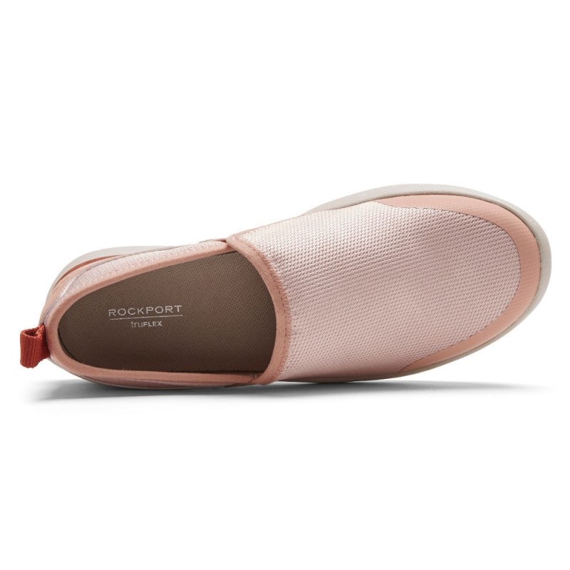 Rockport truFLEX Fly Washable Knit Slip-On Women Loafers Pink Singapore | KE9-90739