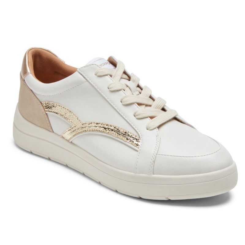 Rockport truFLEX Navya Retro Women Sneakers White Singapore | LM4-39713