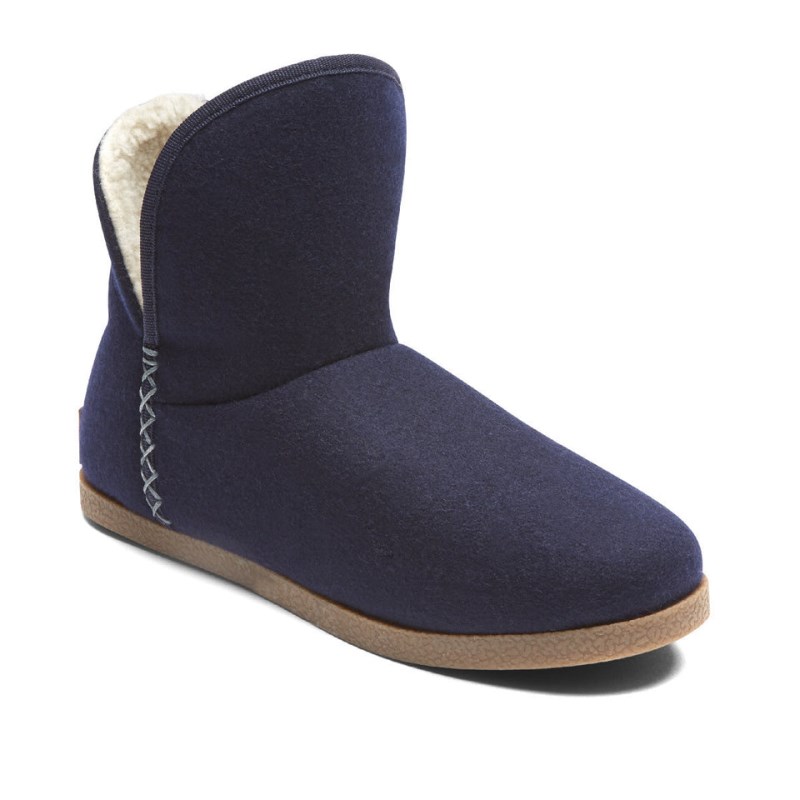 Rockport truTECH Veda Slipper Women Winter Boots Navy Singapore | EJ1-39593