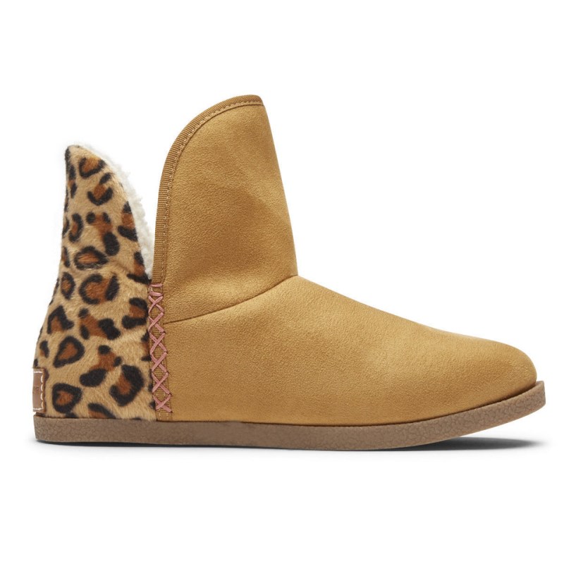 Rockport truTECH Veda Slipper Women Winter Boots Leopard Singapore | WR1-85908