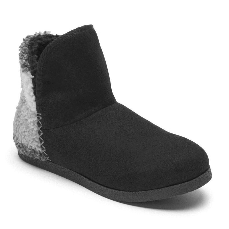 Rockport truTECH Veda Slipper Women Winter Boots Black Singapore | ZI2-27952